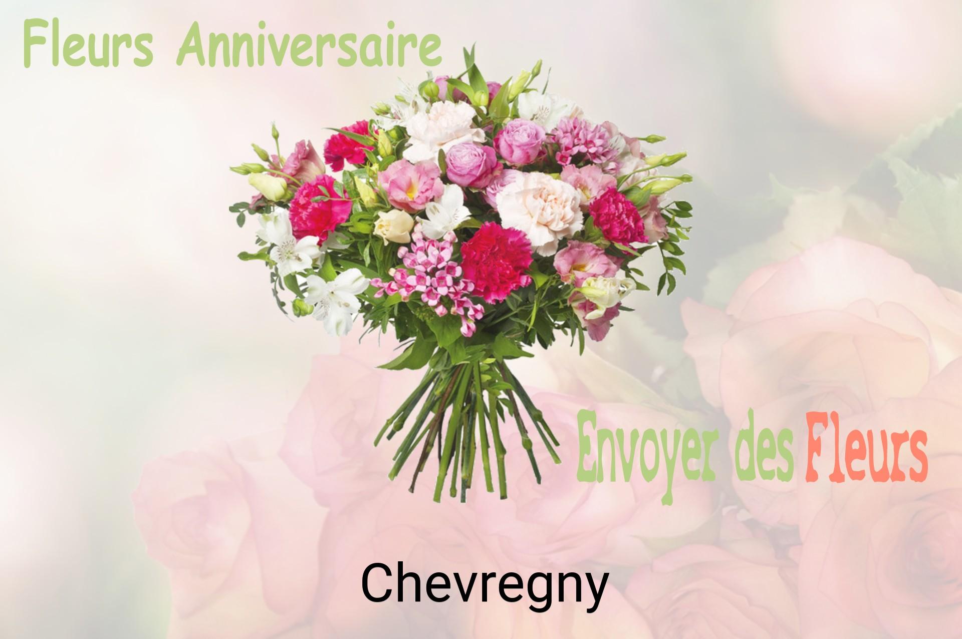 Bouquet de fleurs d’anniversaire livré à Chevregny