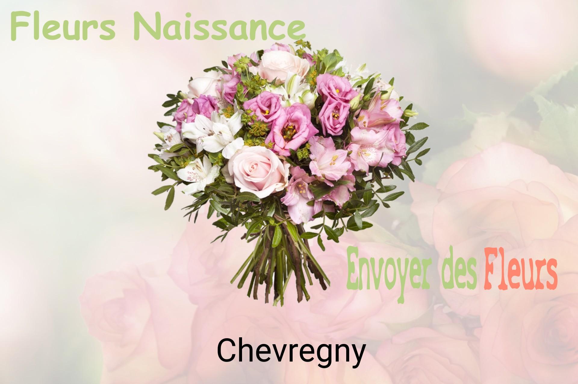Bouquet de fleurs de naissance livré à Chevregny